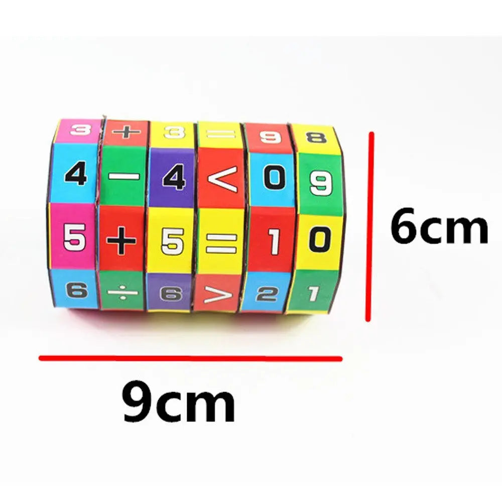 Cylindrical Six-Sided Math Cube for Kids Learning Toy - HONORABLE VETERANS SOLUTIONS