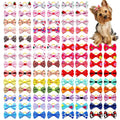 Dog bow Dog Hair Accessories Dog Bow With Rubber Band Handmade Movable Puppy Bows For Dogs and Cats Cute Pet Accessories - HONORABLE VETERANS SOLUTIONS