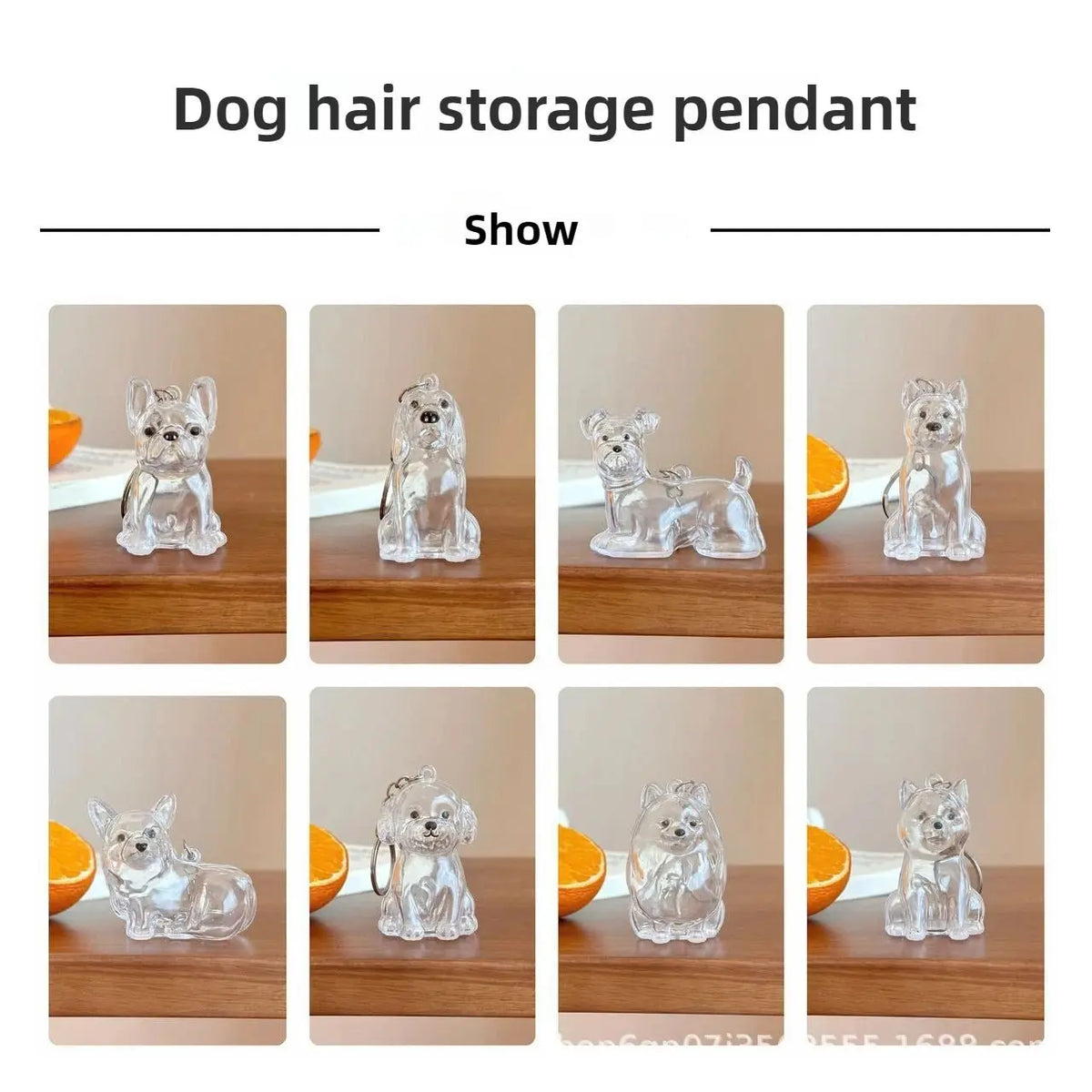 Dog Hair Storage Cute Pendant Keychain Bag Pendant Couple Car Key Chains Jewelry Souvenir Collection Gift Decoration Accessories - HONORABLE VETERANS SOLUTIONS