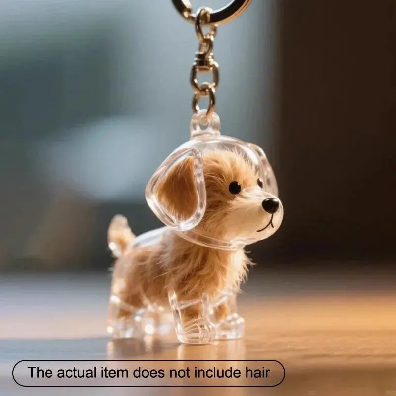 Dogs Hair Storage Pendant Cute Keychain Bag Pendant Couple Car Key Chains Jewelry Souvenir Collection Gift Decor Dog Accessories - HONORABLE VETERANS SOLUTIONS