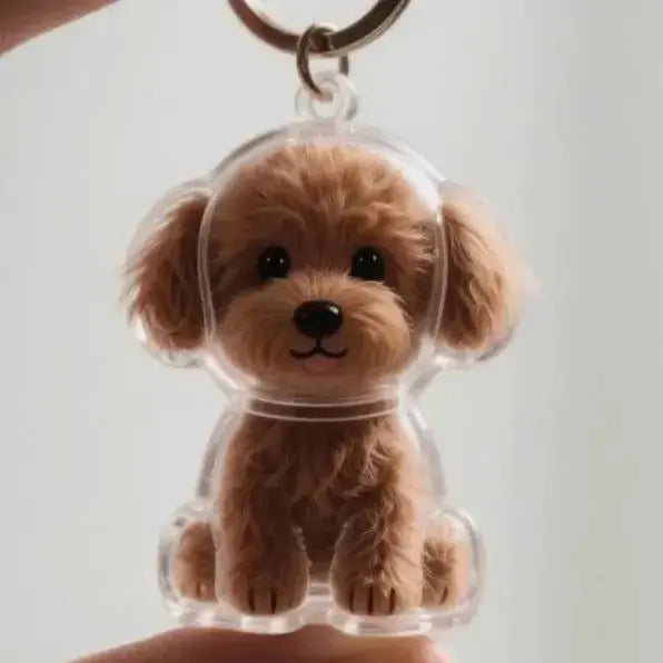 Dogs Hair Storage Pendant Cute Keychain Bag Pendant Couple Car Key Chains Jewelry Souvenir Collection Gift Decor Dog Accessories - HONORABLE VETERANS SOLUTIONS