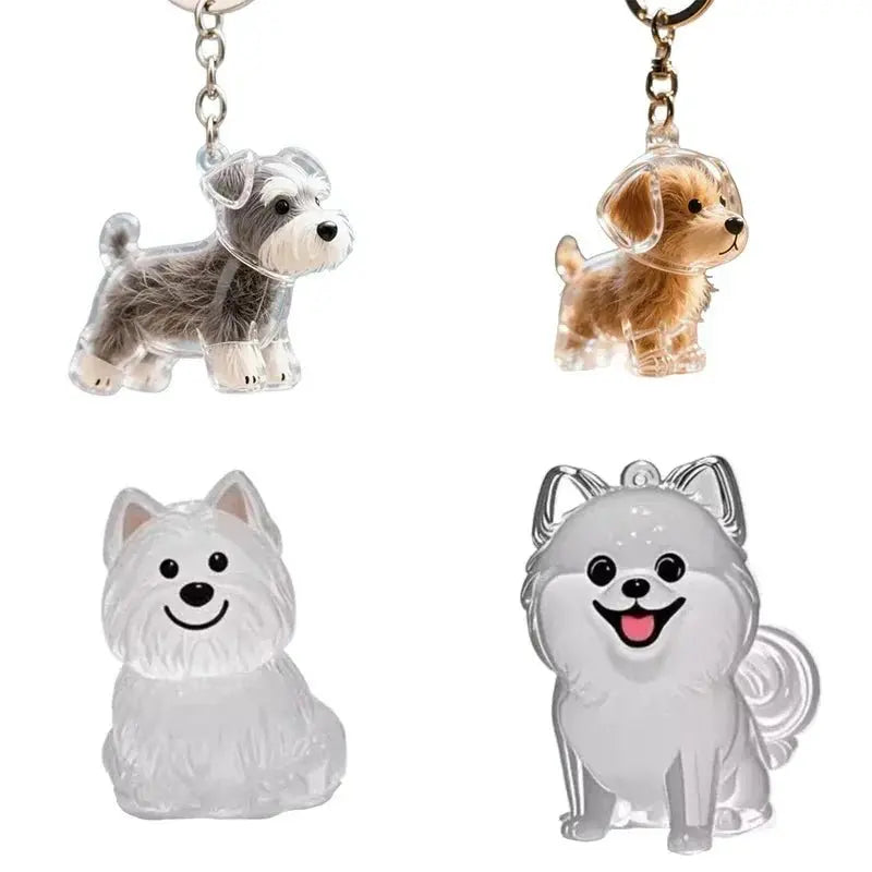 Dogs Hair Storage Pendant Cute Keychain Bag Pendant Couple Car Key Chains Jewelry Souvenir Collection Gift Decor Dog Accessories - HONORABLE VETERANS SOLUTIONS