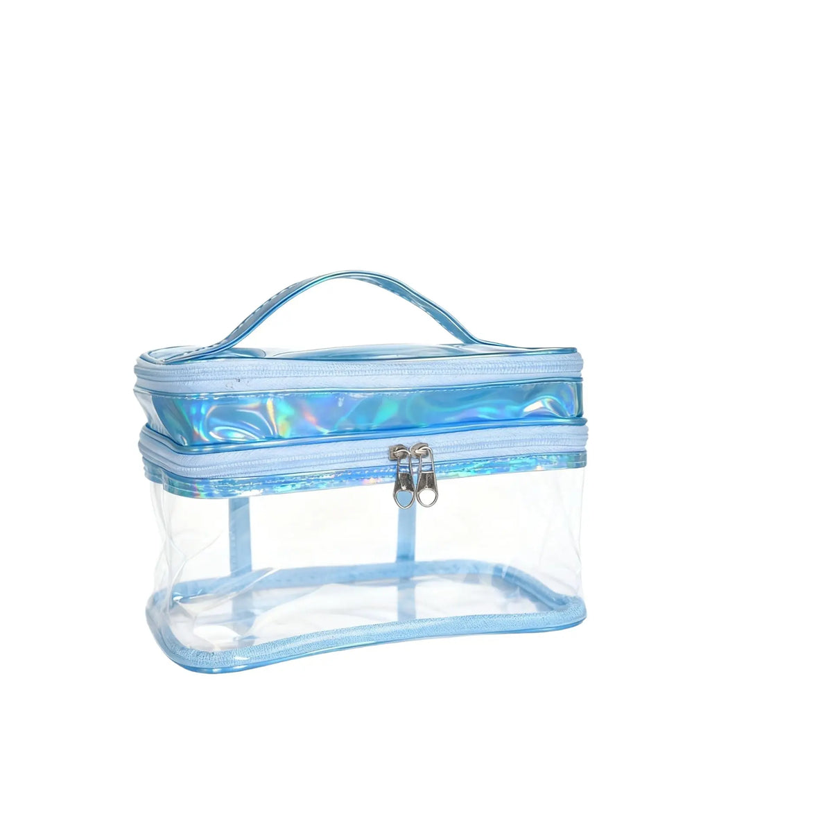 Double Layer Transparent Cosmetic Bag Large Capacity Dry and Wet Separate Waterproof Toiletry Bag Portable Travel Cosmetic Storage Bag - HONORABLE VETERANS SOLUTIONS