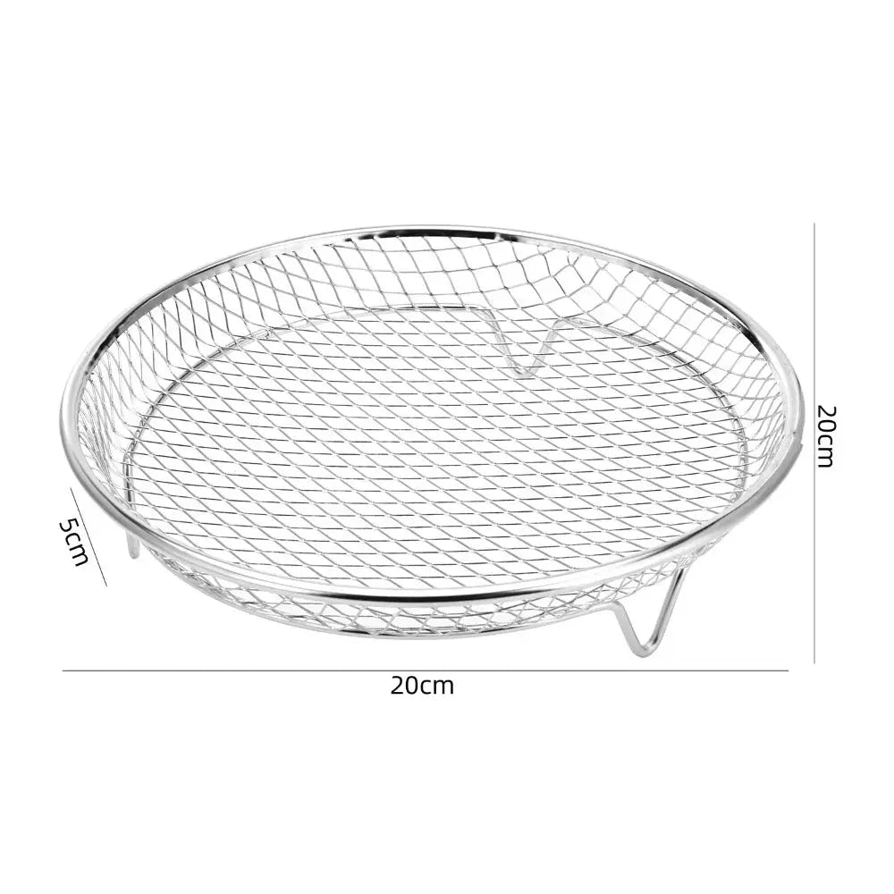 Durable Stackable Air Fryer Rack Non-Stick Stainless Steel Airfryer Tray Grill Basket Kitchen Gadgets - HONORABLE VETERANS SOLUTIONS
