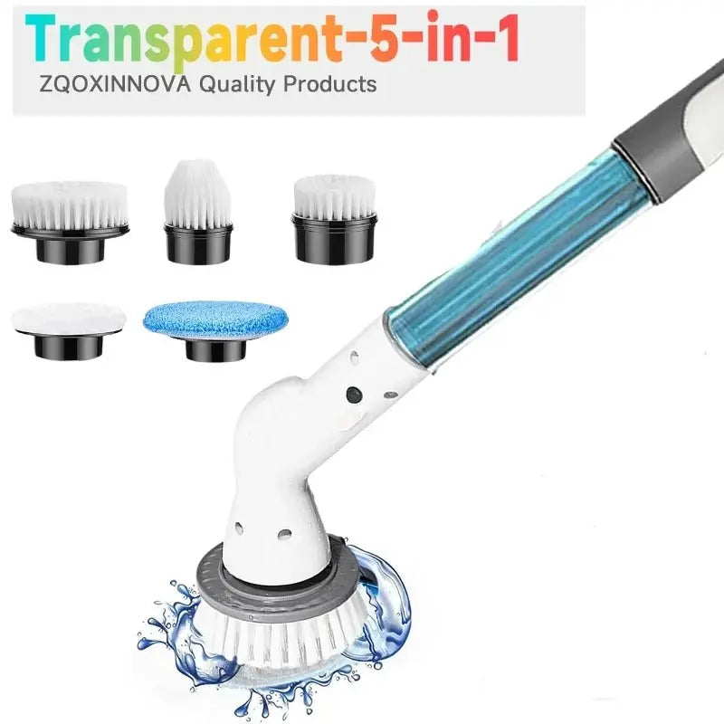 Electric Cleaning Brush Electric Spin Scrubber 7 in 1 Cleaning Tool For Kitchen/Bathroom/Living Room Household Hair Brushes - HONORABLE VETERANS SOLUTIONS