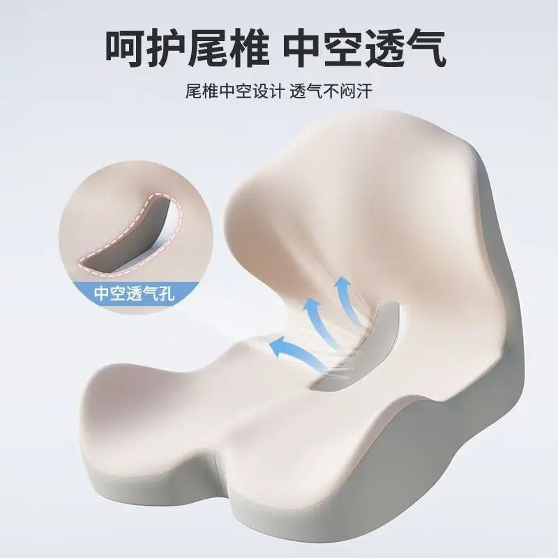 Integrated Seat and Back Cushion for Office, Memory Foam Chair Cushion for Long Sitting Without Fatigue, Car Seat Cushion for Waist Protection and Hip Shaping - HONORABLE VETERANS SOLUTIONS