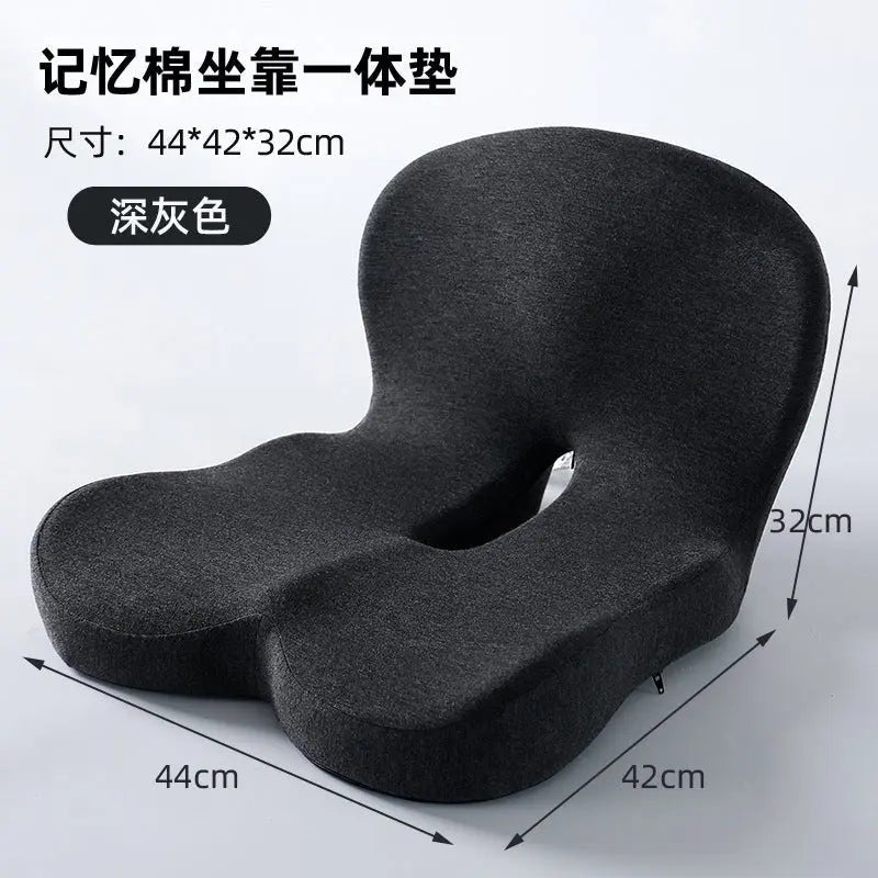 Integrated Seat and Back Cushion for Office, Memory Foam Chair Cushion for Long Sitting Without Fatigue, Car Seat Cushion for Waist Protection and Hip Shaping - HONORABLE VETERANS SOLUTIONS