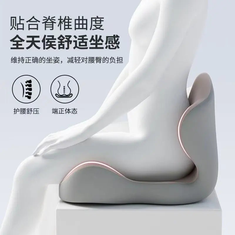 Integrated Seat and Back Cushion for Office, Memory Foam Chair Cushion for Long Sitting Without Fatigue, Car Seat Cushion for Waist Protection and Hip Shaping - HONORABLE VETERANS SOLUTIONS