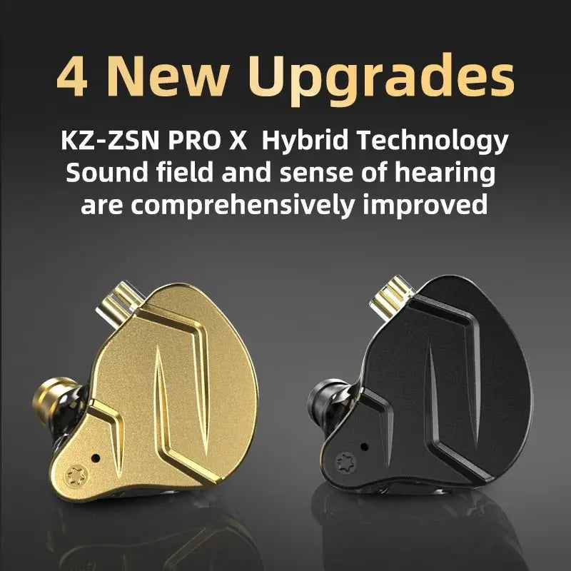 KZ ZSN Pro X Hybrid In-Ear Earphones with Bass Boost - HONORABLE VETERANS SOLUTIONS