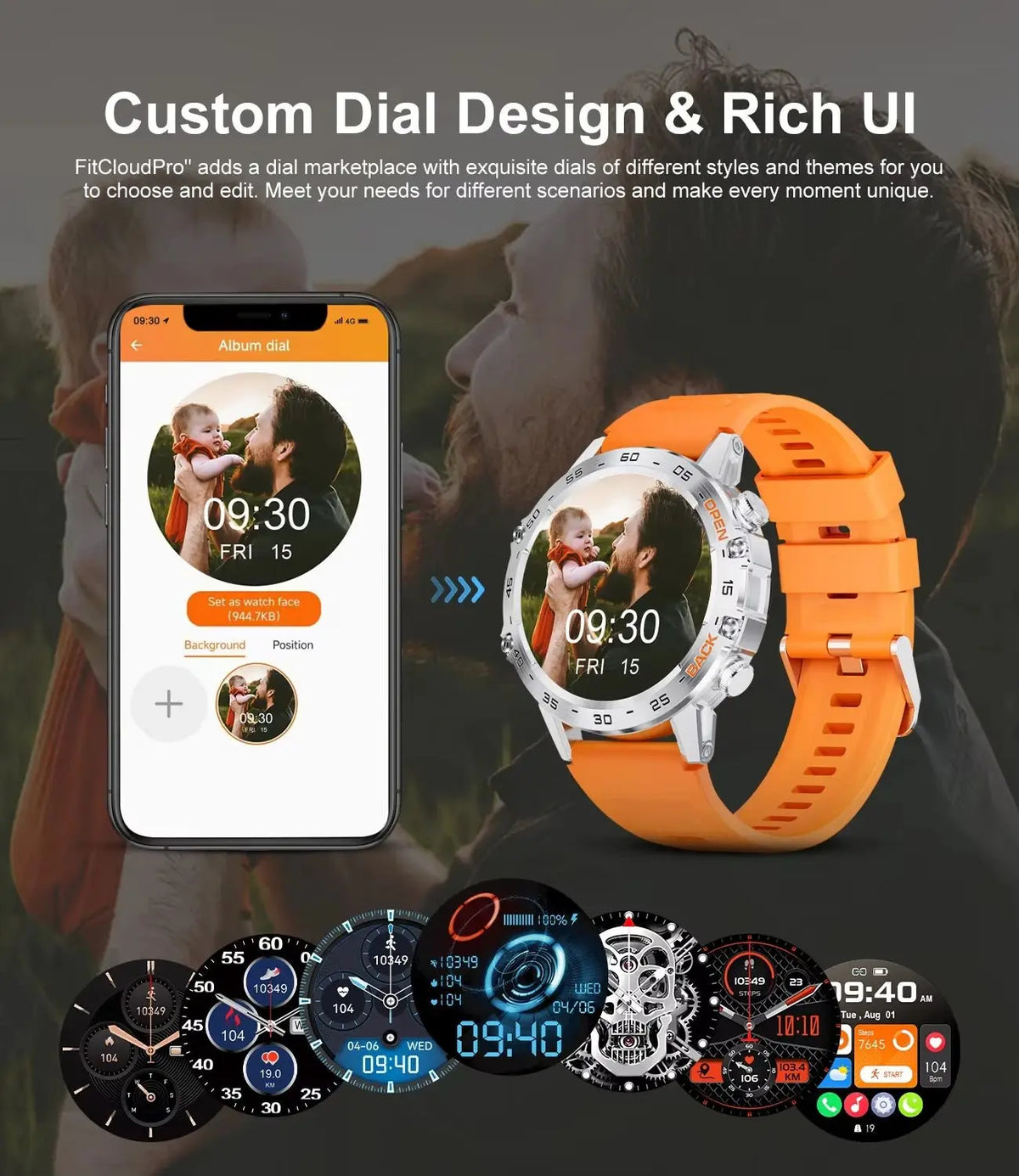LIGE 1.39 Inch HD Bluetooth Call Smart Watch Men Fitness Tracker Blood Oxygen Health Monitor 400mAh Smartwatch 100+ Sport Modes - HONORABLE VETERANS SOLUTIONS