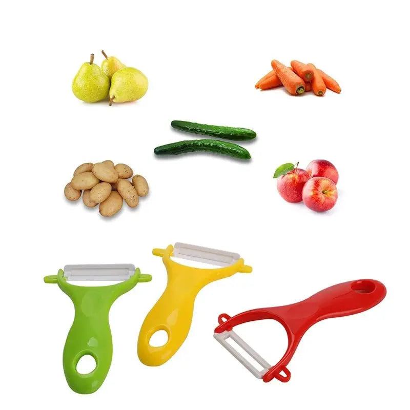LMETJMA Ceramic Peeler 4 Color Vegetable Fruit Peeler Kitchen Potato Carrot Cucumber Peeler Peeling Kitchen Gadgets KC0113 - HONORABLE VETERANS SOLUTIONS