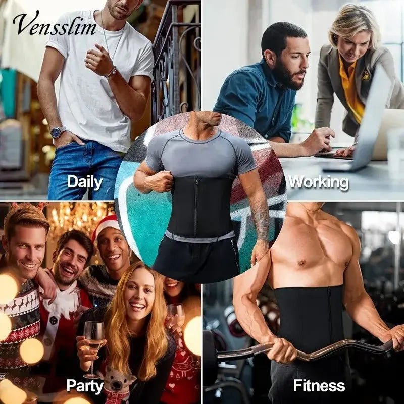 Men Waist Trainer Corsets Tummy Control Shapewear Sport Workout Girdle Slimming Body Shaper Sauna Sweat Belt - HONORABLE VETERANS SOLUTIONS