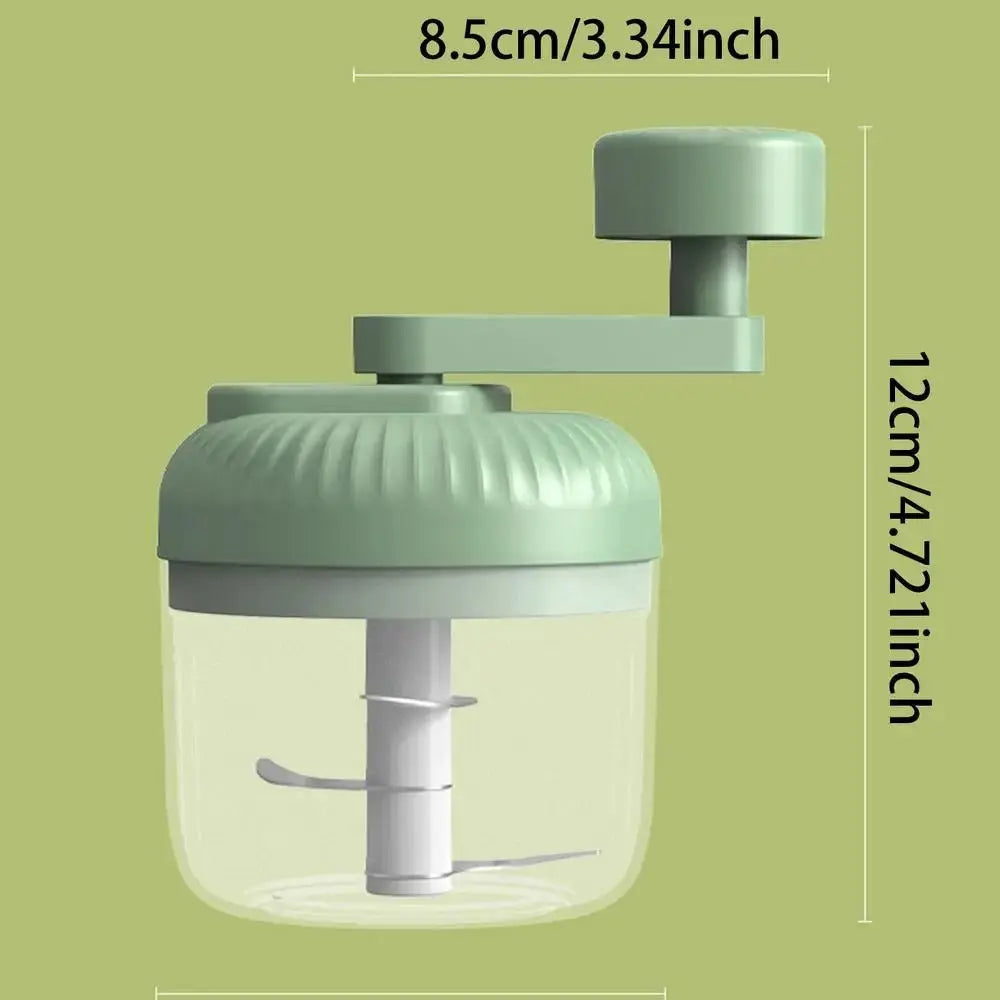 Multifunctional Vegetable Chopper Small Food Processor Manual Hand-Cranked Food Chopper Mincer Tool Garlic Kitchen Gadgets - HONORABLE VETERANS SOLUTIONS