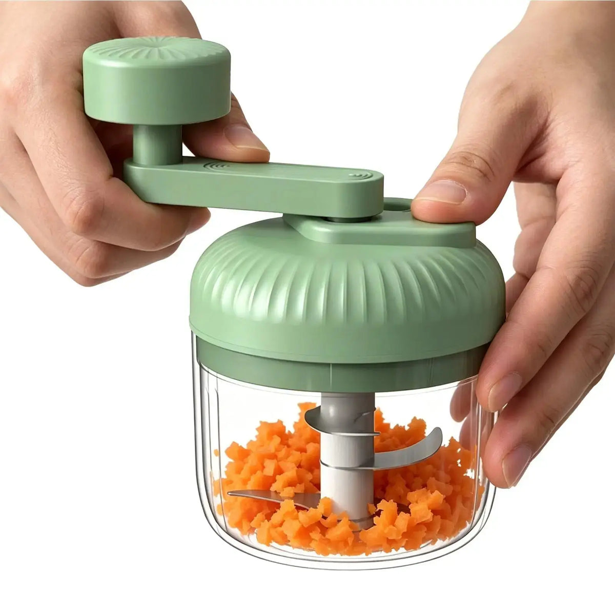 Multifunctional Vegetable Chopper Small Food Processor Manual Hand-Cranked Food Chopper Mincer Tool Garlic Kitchen Gadgets - HONORABLE VETERANS SOLUTIONS