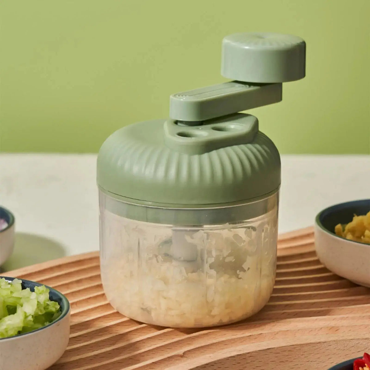Multifunctional Vegetable Chopper Small Food Processor Manual Hand-Cranked Food Chopper Mincer Tool Garlic Kitchen Gadgets - HONORABLE VETERANS SOLUTIONS