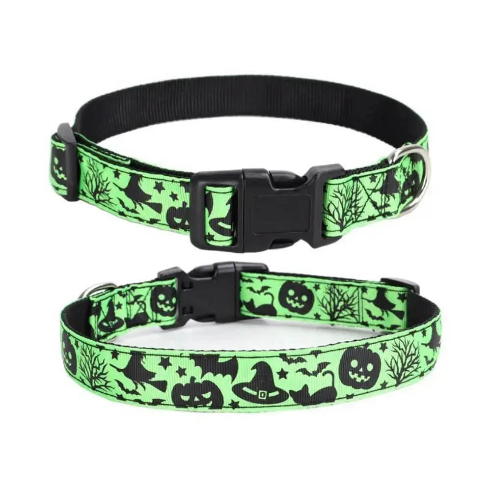 Pet Accessories Decorative Halloween Dog Collar Adjustable Quick Release Dogs Leash Nylon Dog Traction Rope for Dogs Cats - HONORABLE VETERANS SOLUTIONS