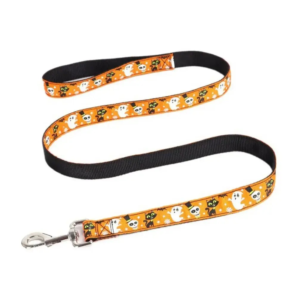Pet Accessories Decorative Halloween Dog Collar Adjustable Quick Release Dogs Leash Nylon Dog Traction Rope for Dogs Cats - HONORABLE VETERANS SOLUTIONS