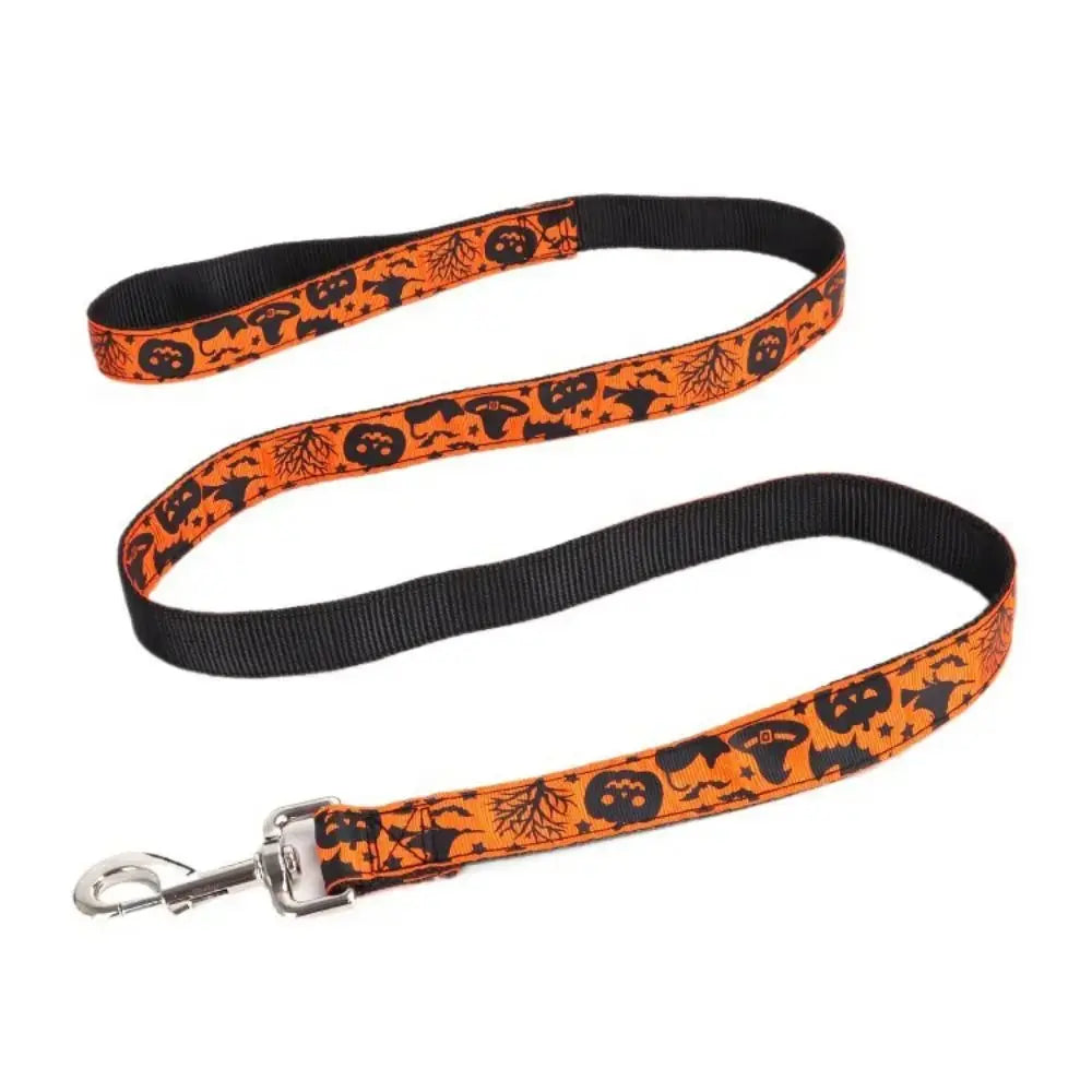 Pet Accessories Decorative Halloween Dog Collar Adjustable Quick Release Dogs Leash Nylon Dog Traction Rope for Dogs Cats - HONORABLE VETERANS SOLUTIONS