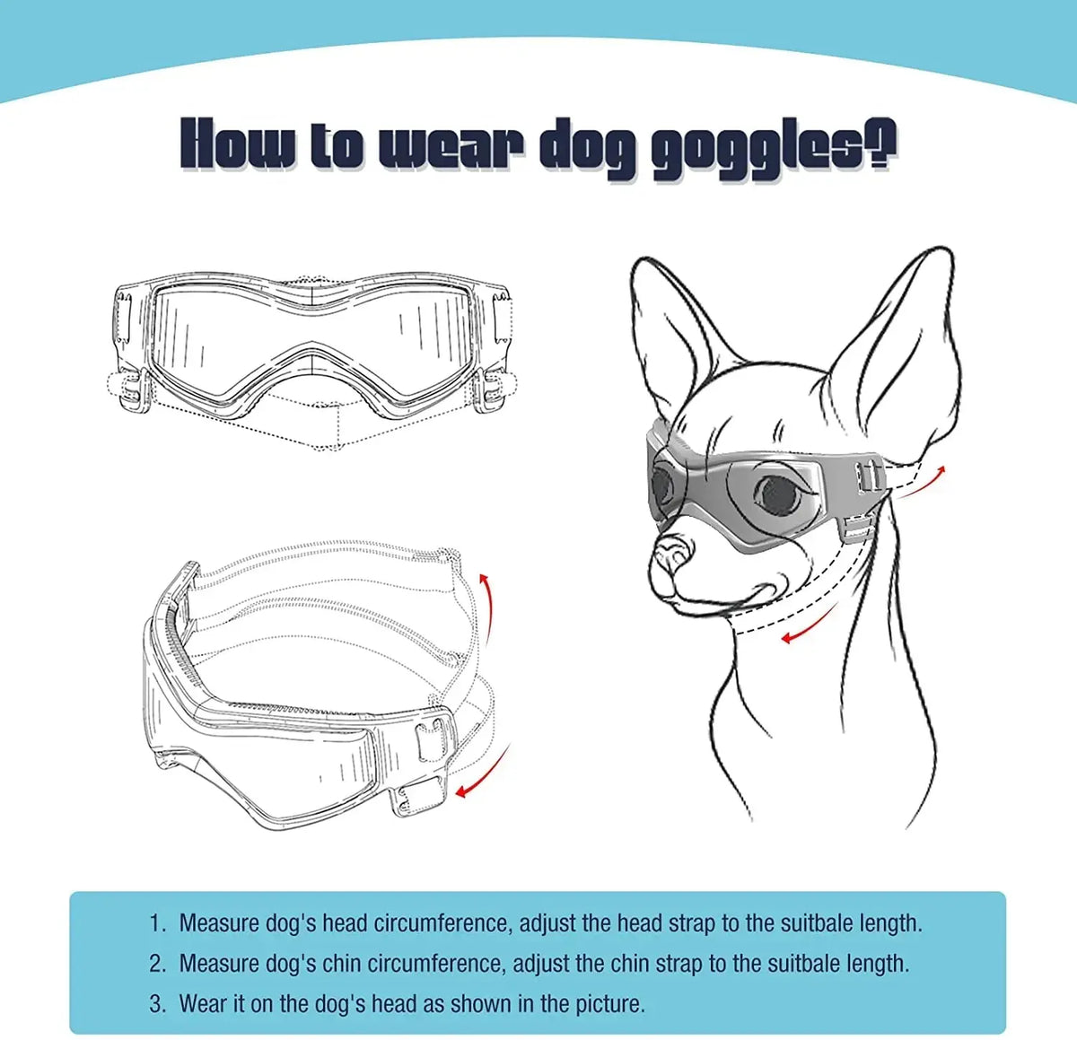 Pet Accessories Dog Outdoor UV Protection Sunglasses Cat Dog Goggles for Small Medium Breed Puppy Glasses Adjustable Straps - HONORABLE VETERANS SOLUTIONS
