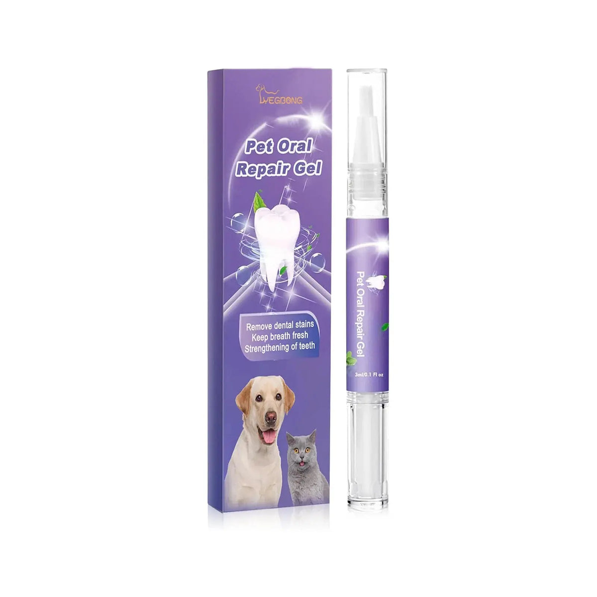 Pet Oral Repair Gel Puppy Tartar Removal Odor Eliminator Whiten Cats Dogs Teeth Stain Remover Gum Care Pet Teeth Cleaning Gel - HONORABLE VETERANS SOLUTIONS