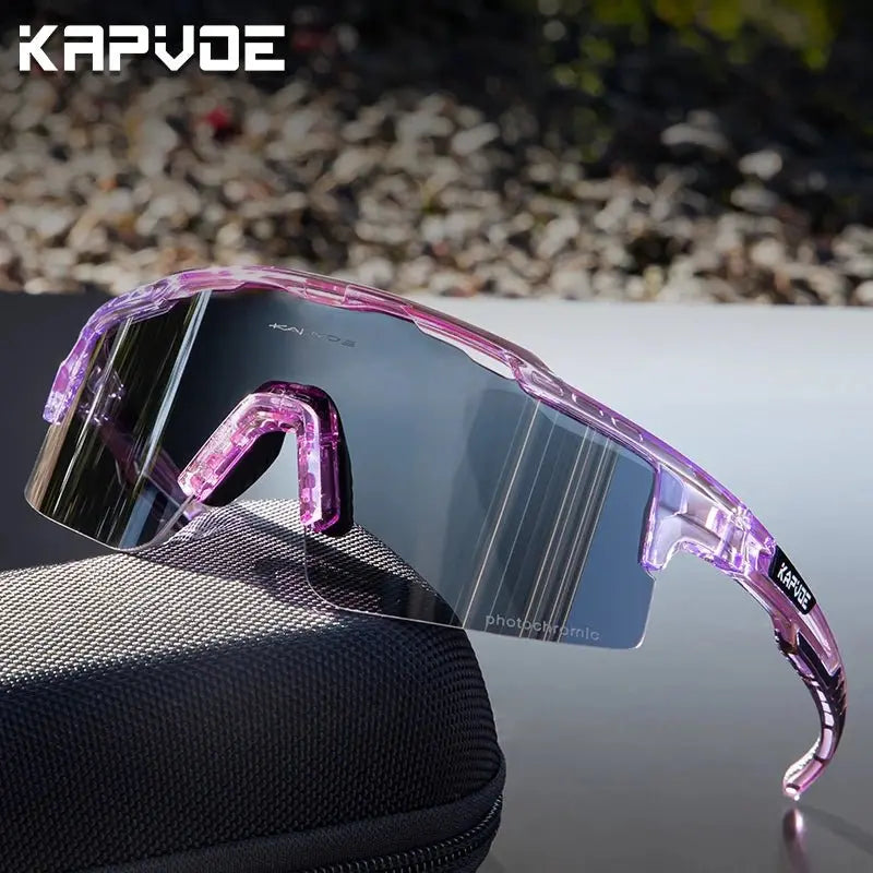 Photochromic Sunglasses UV400 Bike Bicycle Glasses Men's Blue Sports Woman Cycling Eyewear Outdoor MTB Glasses Bike Goggles - HONORABLE VETERANS SOLUTIONS