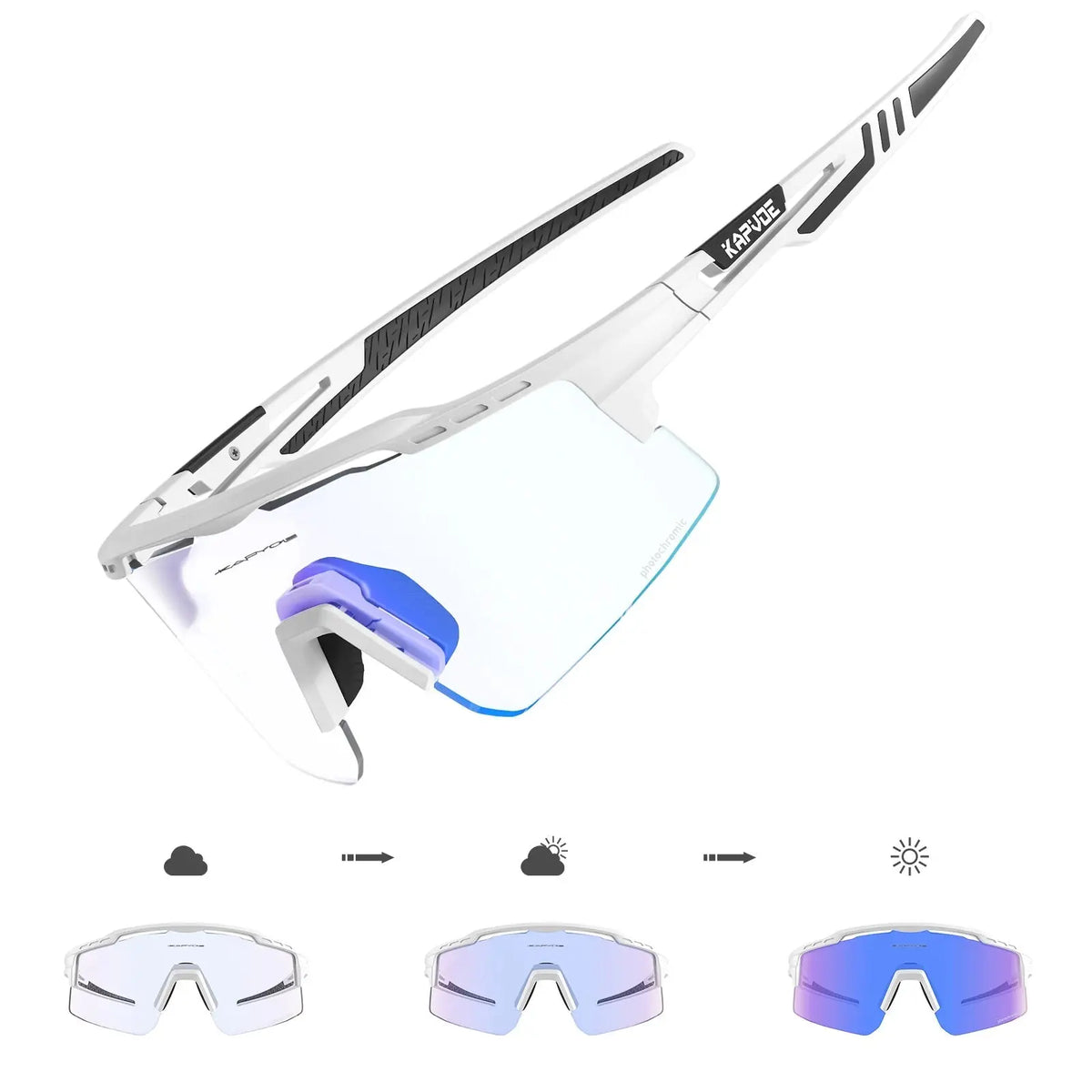 Photochromic Sunglasses UV400 Bike Bicycle Glasses Men's Blue Sports Woman Cycling Eyewear Outdoor MTB Glasses Bike Goggles - HONORABLE VETERANS SOLUTIONS