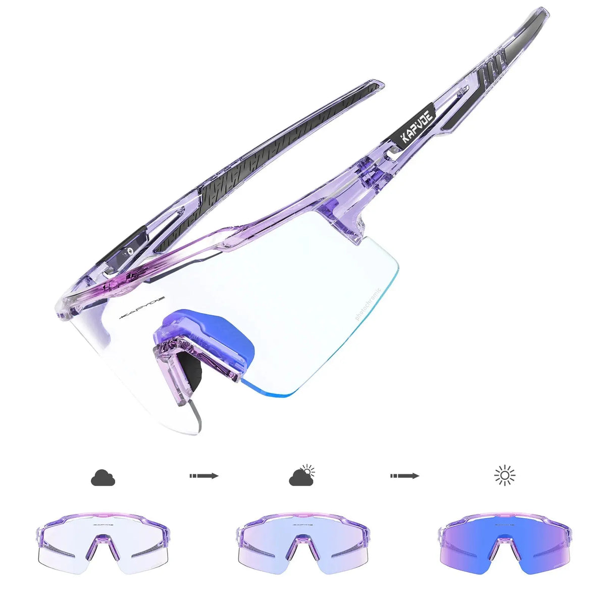 Photochromic Sunglasses UV400 Bike Bicycle Glasses Men's Blue Sports Woman Cycling Eyewear Outdoor MTB Glasses Bike Goggles - HONORABLE VETERANS SOLUTIONS