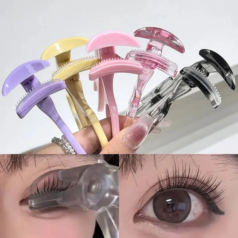 Portable Wide-Angle Eyelash Clip Lasting Eyelash Curler with Frameless Toothed Comb Professional Curling Tool Eye Makeup Tool - HONORABLE VETERANS SOLUTIONS
