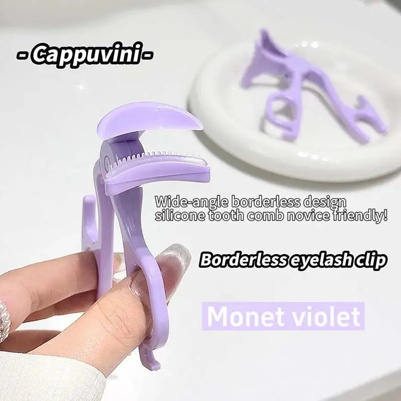 Portable Wide-Angle Eyelash Clip Lasting Eyelash Curler with Frameless Toothed Comb Professional Curling Tool Eye Makeup Tool - HONORABLE VETERANS SOLUTIONS