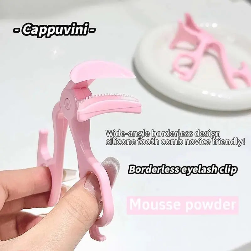 Portable Wide-Angle Eyelash Clip Lasting Eyelash Curler with Frameless Toothed Comb Professional Curling Tool Eye Makeup Tool - HONORABLE VETERANS SOLUTIONS