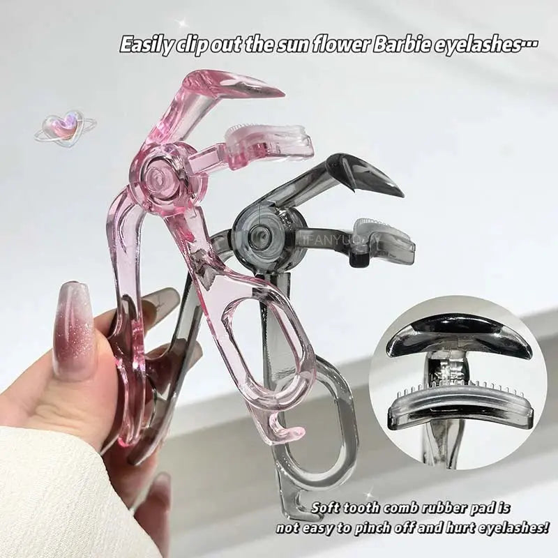 Portable Wide-Angle Eyelash Clip Lasting Eyelash Curler with Frameless Toothed Comb Professional Curling Tool Eye Makeup Tool - HONORABLE VETERANS SOLUTIONS