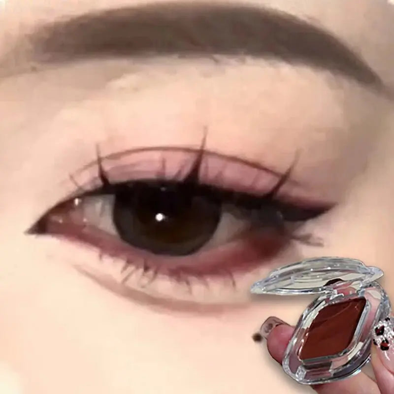 Red Brown Eyeshadow Palette Multifunctional Makeup Palette Silky Matte Coral Red Eyeliner Silkworm Lower Shadow Eyeliner Makeup - HONORABLE VETERANS SOLUTIONS