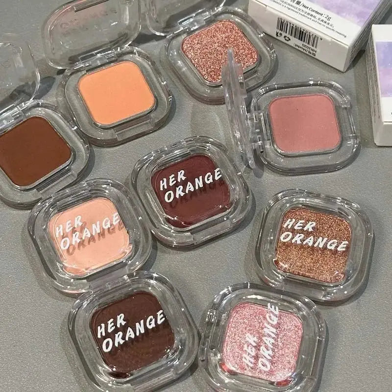 Red Brown Eyeshadow Palette Multifunctional Makeup Palette Silky Matte Coral Red Eyeliner Silkworm Lower Shadow Eyeliner Makeup - HONORABLE VETERANS SOLUTIONS