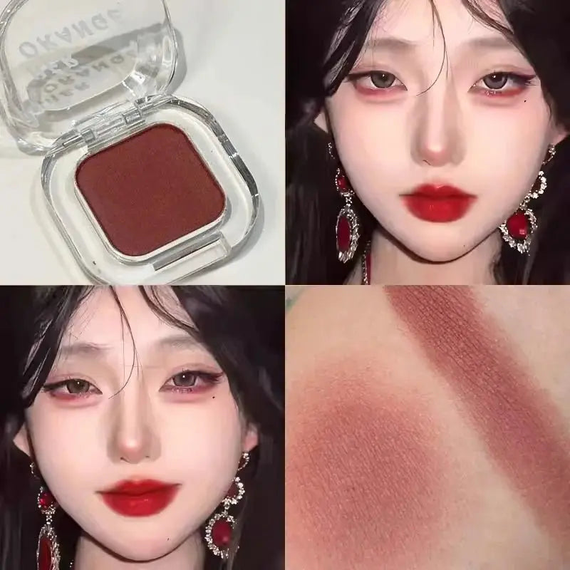 Red Brown Eyeshadow Palette Multifunctional Makeup Palette Silky Matte Coral Red Eyeliner Silkworm Lower Shadow Eyeliner Makeup - HONORABLE VETERANS SOLUTIONS