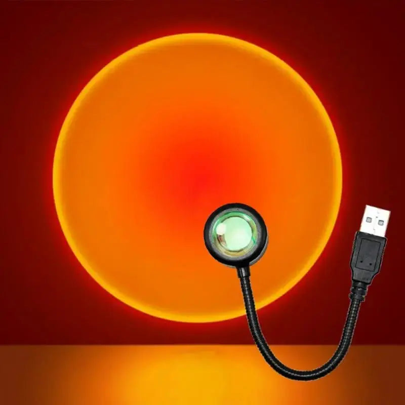 RGB Sunset Lamp Projection Led Night Light Sunset Projection Lamp For Photography Selfie Party Home Living Room Bedroom Decor - HONORABLE VETERANS SOLUTIONS