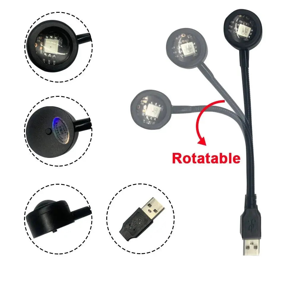RGB Sunset Lamp Projection Led Night Light Sunset Projection Lamp For Photography Selfie Party Home Living Room Bedroom Decor - HONORABLE VETERANS SOLUTIONS