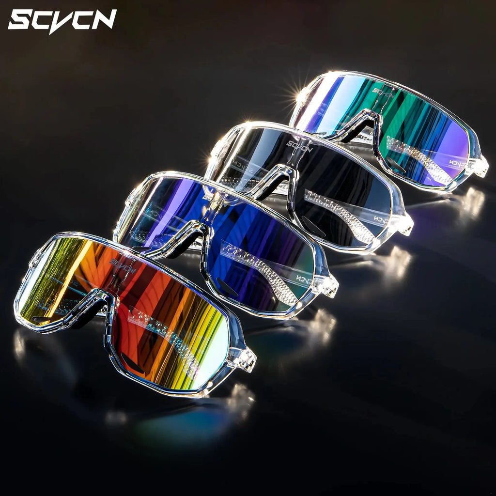 SCVCN Cycling Glasses Outdoor Sports Bicycle Sunglasses UV400 Running Eyewear Men MTB Cycling Sunglasses Road Bike Glasses - HONORABLE VETERANS SOLUTIONS