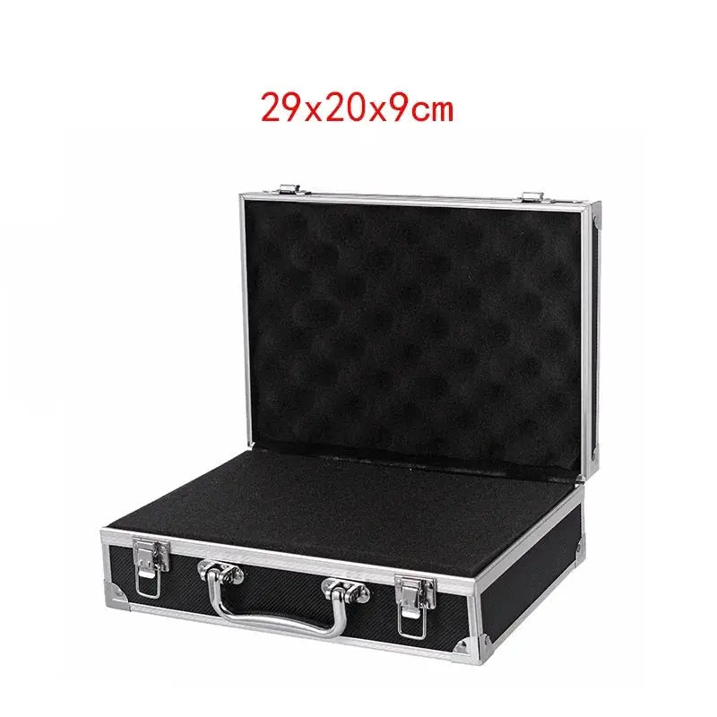 Shockproof Aluminum Tool Organizer Case, Portable Protective Box with Foam Sponge for DIY and Industrial Use - HONORABLE VETERANS SOLUTIONS