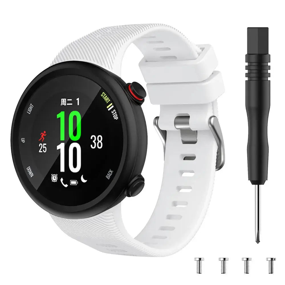 Silicone For Garmin Forerunner 45S Replacement bracelet watchband for Garmin Forerunner 45 smart watch For Garmin Swim 2 Correa - HONORABLE VETERANS SOLUTIONS
