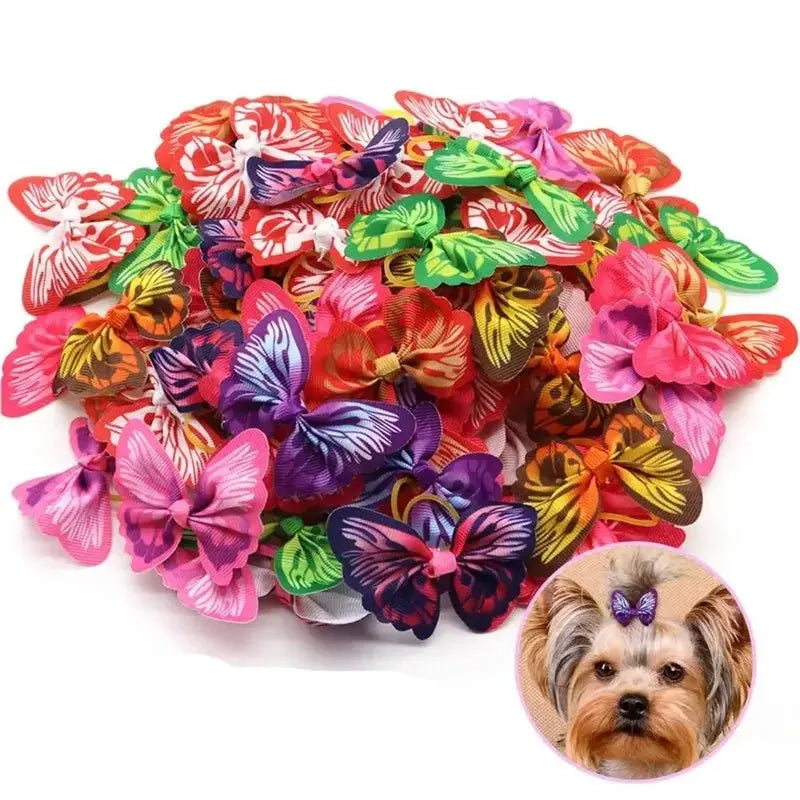 Small Dogs Accessories Bows Hair Supplies for Pets Puppy Hair Clips Yorkshire Grooming Table Cat Bows Accessoire Pour Chien - HONORABLE VETERANS SOLUTIONS