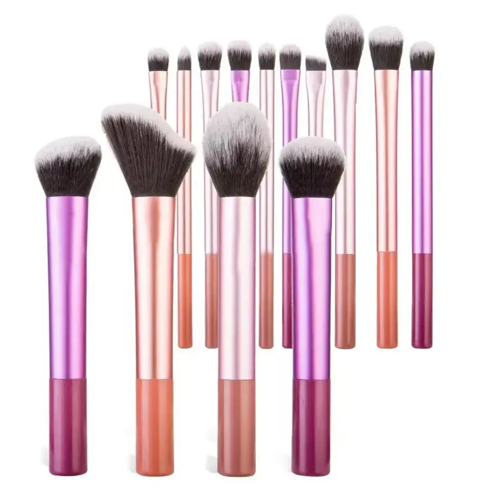Soft Bristle Kabuki Blending Makeup Brush Set 13Pcs Foundation Eyeshadow Blush Cosmetic Tool Professional Salon Daily Facial Makeup Supply - HONORABLE VETERANS SOLUTIONS
