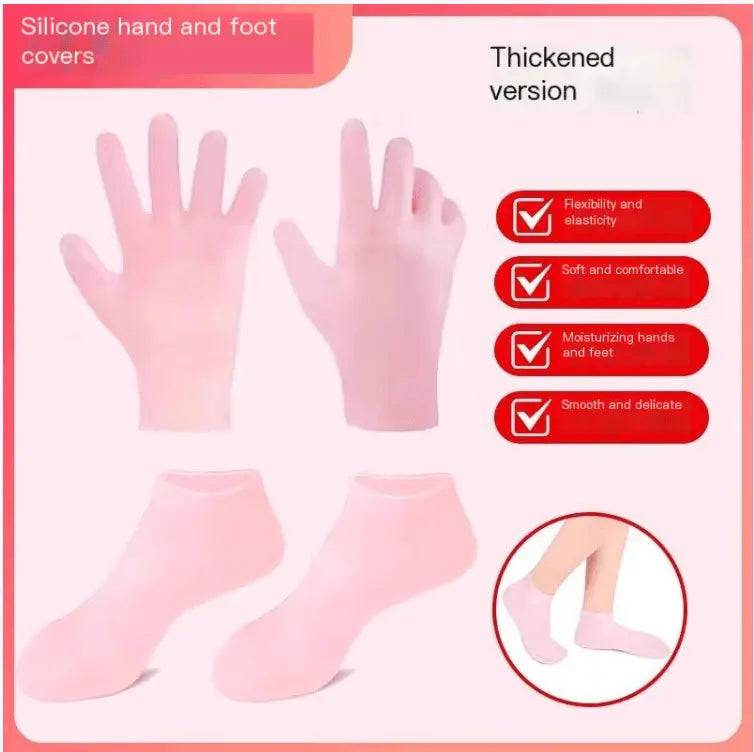 Soft Silicone Protective Moisturizing Gloves And Socks - HONORABLE VETERANS SOLUTIONS