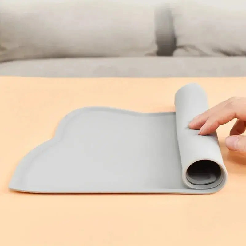 Special Silicone Feeding Mat for Dogs & Cats, Waterproof Non-Slip Anti-Spill Pet Bowl Tray - HONORABLE VETERANS SOLUTIONS