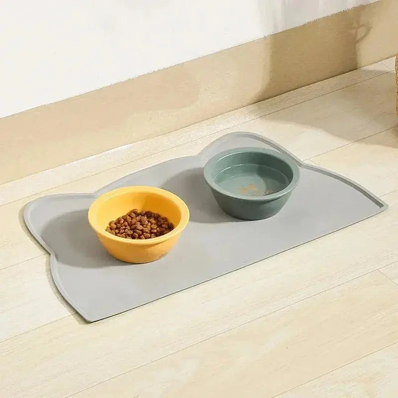 Special Silicone Feeding Mat for Dogs & Cats, Waterproof Non-Slip Anti-Spill Pet Bowl Tray - HONORABLE VETERANS SOLUTIONS