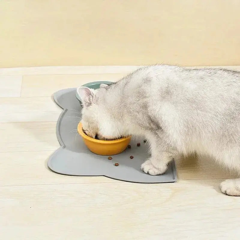 Special Silicone Feeding Mat for Dogs & Cats, Waterproof Non-Slip Anti-Spill Pet Bowl Tray - HONORABLE VETERANS SOLUTIONS