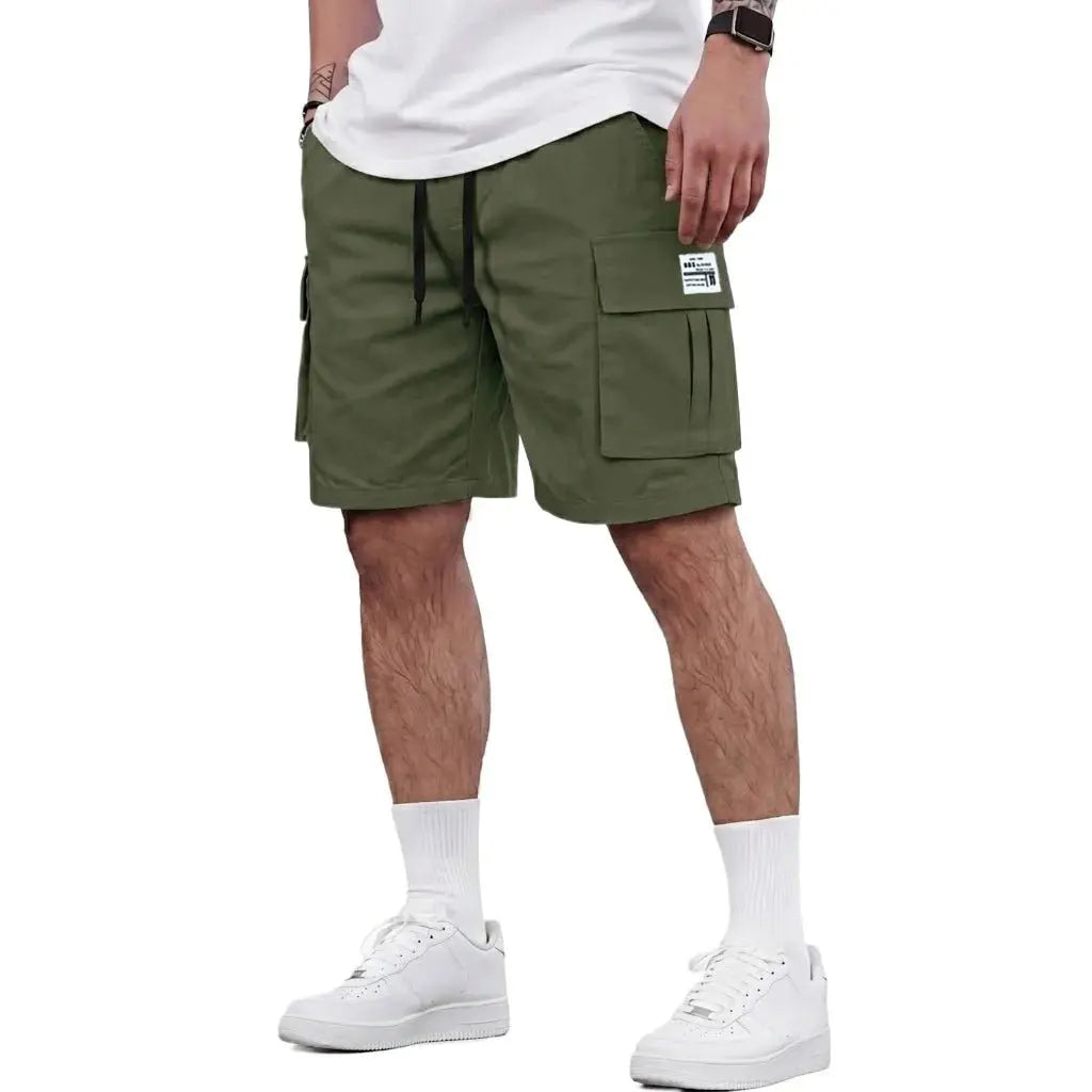 Summer Cargo Pants Casual Bermuda Shorts Plus Size Running Knee Pants Jogging Gym Man Tactical Multi-Pocket Short Work Pants - HONORABLE VETERANS SOLUTIONS