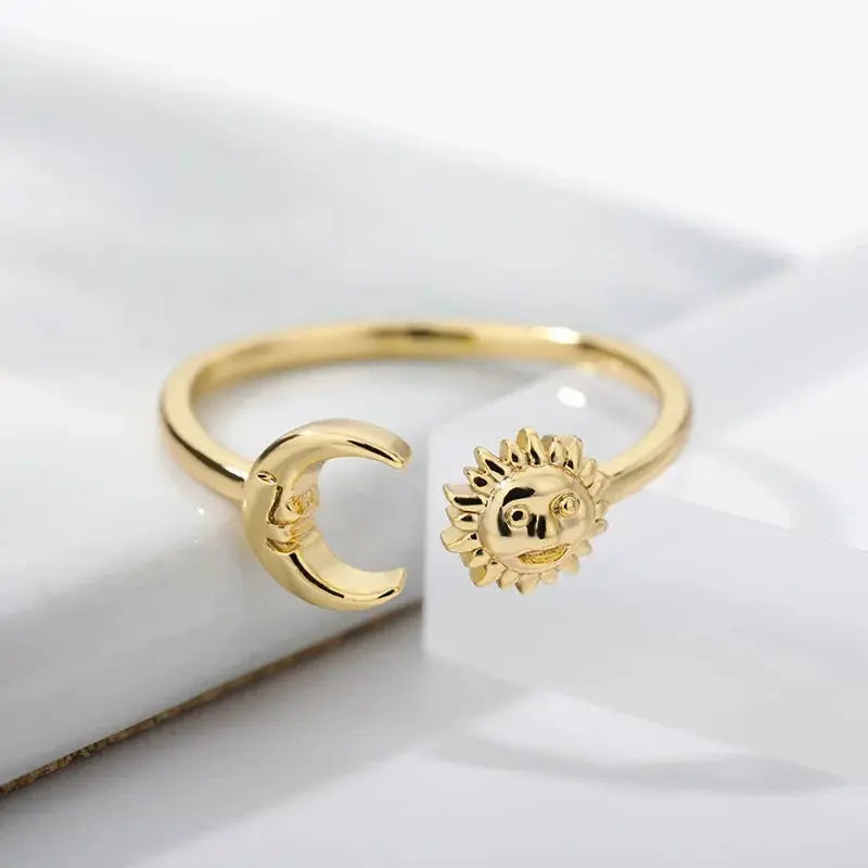 Trend Opal Finger Rings For Women Stainless Steel Adjustable Couple Geometric Open Ring Handmade Aesthetic Jewelry Gift Anillos - HONORABLE VETERANS SOLUTIONS