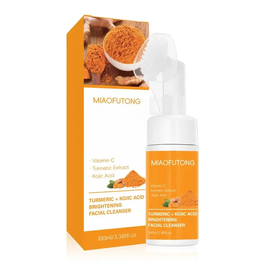 Turmeric Cleanser & Soap Sets Deeply Cleansing Kojic Acid Blackhead Remover Skin Cleansing Oil Control Fade Acne Marks Brighten - HONORABLE VETERANS SOLUTIONS