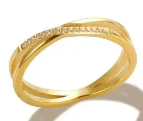 Zircon Inlay Ring – Waterproof Stainless Steel - HONORABLE VETERANS SOLUTIONS