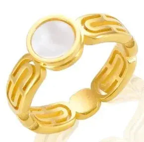 Zircon Inlay Ring – Waterproof Stainless Steel - HONORABLE VETERANS SOLUTIONS